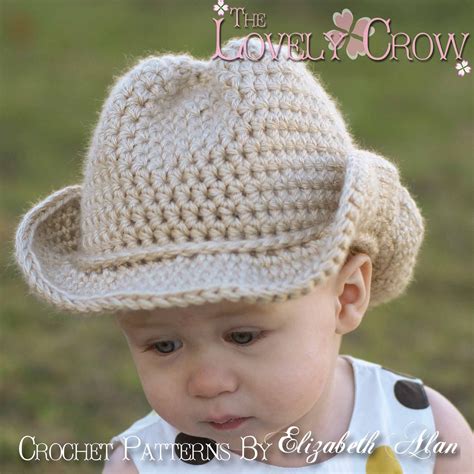 Baby Cowboy Crochet Pattern Cowboy Hat for BOOT by TheLovelyCrow