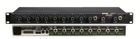 Shure SCM810 8-Channel Automatic Microphone Mixer (48V Phantom Power ...