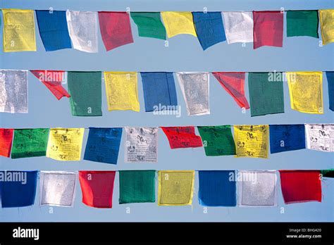 Buddhist prayer flags Stock Photo - Alamy