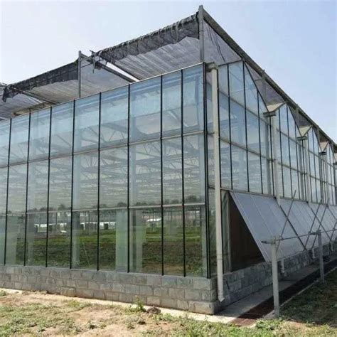 Greenhouse Glass Panels Commercial Glass Greenhouse With Solar ...