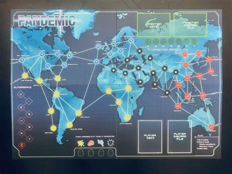 Pandemic | Game Board World Map | Official Extra/Replacement Game ...