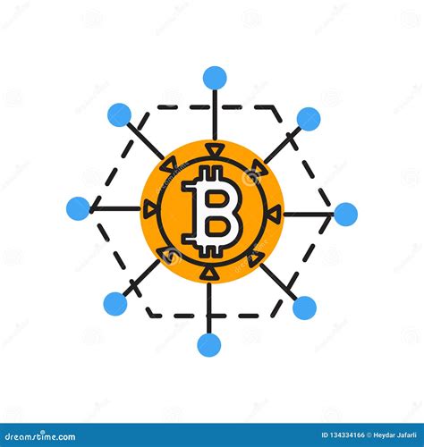 Blockchain Icon Vector Sign and Symbol Isolated on White Background ...