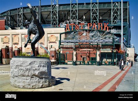 Statue of Juan Marichal in front of AT&T Park, home of the San ...