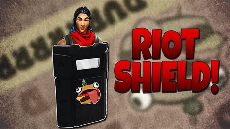 RIOT SHIELD! | Fortnite Battle Royale Ideas - YouTube