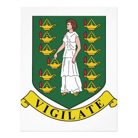 British Virgin Islands Coat of Arms Letterhead | Zazzle