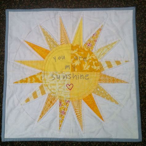 sarah lidbom | Sun quilt, Mini quilt, Personalized quilt labels
