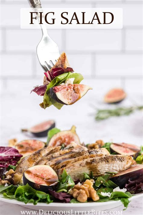 Fig Salad with Balsamic Dressing - Delicious Little Bites