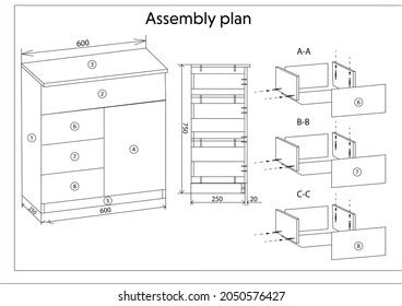 6,584 Furniture assembly instructions 图片、库存照片和矢量图 | Shutterstock