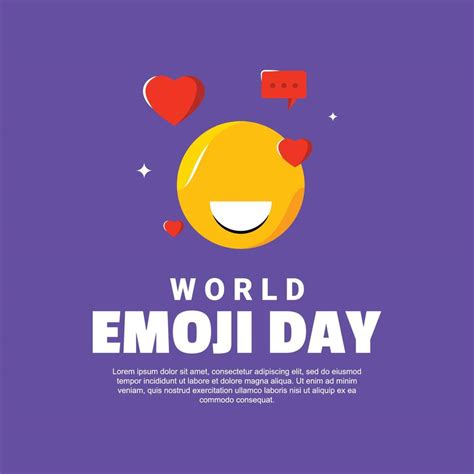 World Emoji Day Design Background For Greeting Moment 9463457 Vector ...