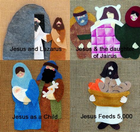 5 BIBLE Stories for Flannel/felt Board .pdf Pattern BUNDLE 33% - Etsy