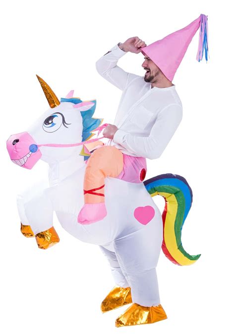 Adult Inflatable Unicorn Ride-On Costume