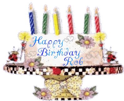 Happy Birthday Rob Birthday Cake Sticker – Happy Birthday Rob Happy ...