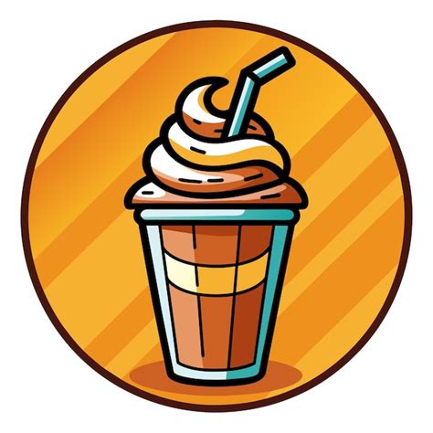 Premium Vector | Chocolate milkshake or ice cream