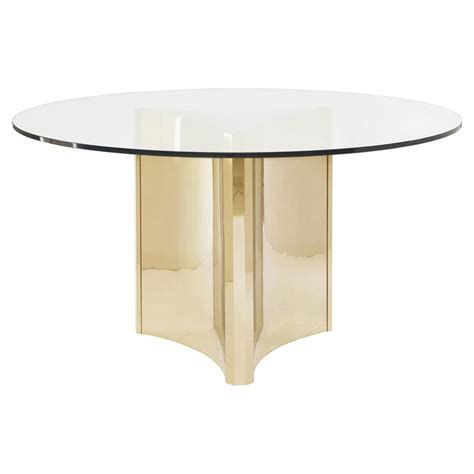 Round Glass Dining Table Gold Base : Metal Minimalist Attractive ...