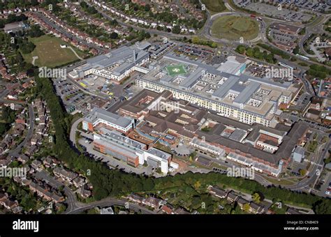 aerial view of Royal Derby Hospital Stock Photo - Alamy