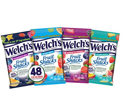 Welch's Fruit Snacks, Bulk Variety Pack with Mixed Fruit, Superfruit Mix, Island Fruits ...