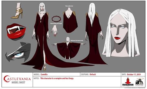 Castlevania season 4 high resolution character design sheets.