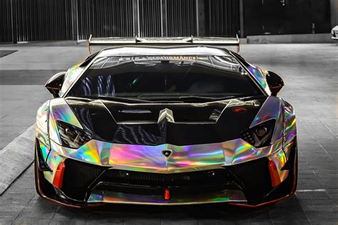 Rainbow Lamborghini Car