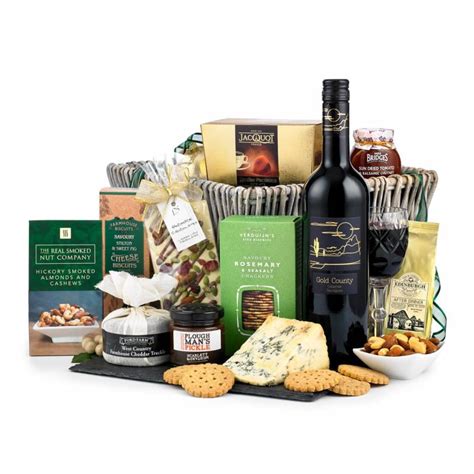 Cheese, Red Wine and Snacks Hamper | Funky Hampers