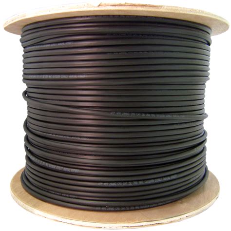 Bulk Solid Cat6 Black CMX Ethernet Cable - 1,000ft Spool