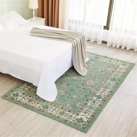 Charlton Home® Amanpreet Floral Mint Green Area Rug | Wayfair