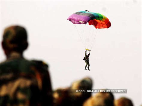 Spectacular images: Skydiving performance by IAF's Akash Ganga team ...