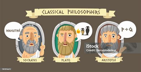 Classical Greek Philosophers Stock Illustration - Download Image Now ...