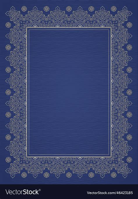 Filigree frame in eastern style Royalty Free Vector Image