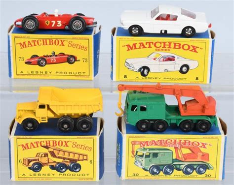 Sold Price: 4- 1960s VINTAGE LESNEY MATCHBOX CARS w/ BOXES - June 6, 0118 10:00 AM EDT