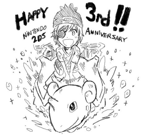 「2DS-tan doodle + Pokemon Sun/Moon. Happy Birthday 2DS! 」Fumatoの漫画