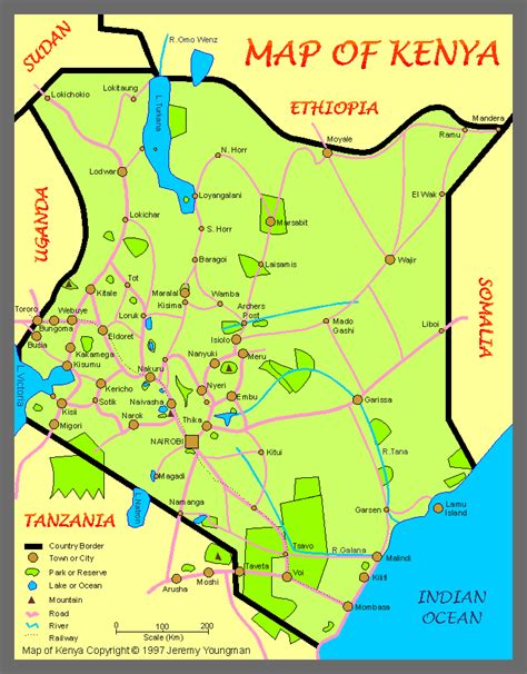 Map of Kenya - TravelsMaps.Com