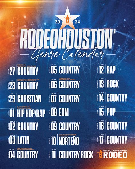 Houston Livestock Show And Rodeo Releases 2024 Rodeohouston ...