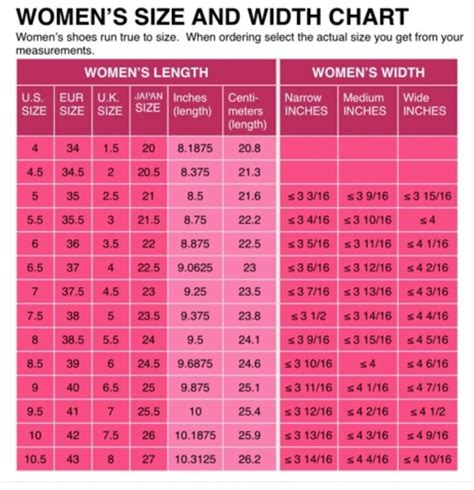 Shoe Size Conversion Charts How To Measure Hoodmwr | Images and Photos ...