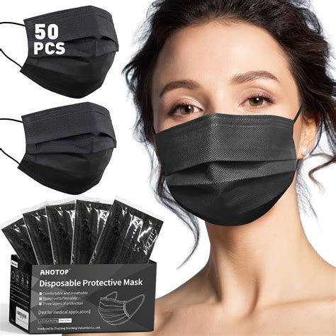 Buy Black Disposable Face s, Individually Wrapped Black Face s for ...