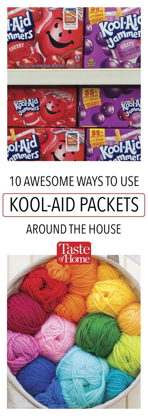 10 Awesome Ways to Use Kool-Aid Packets Around the House | Kool aid ...