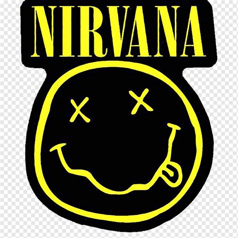 Yellow and black Nirvana logo, Nirvana T-shirt Logo Grunge ...