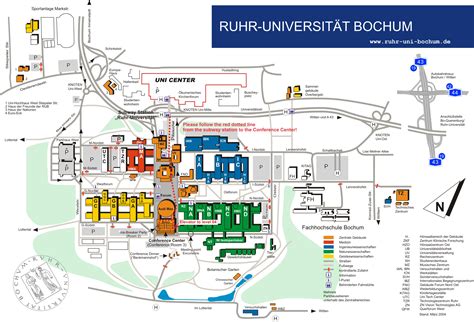 Ruhr-Universitat Campus Map - Universitaumltsstr 150 Bochum Germany ...