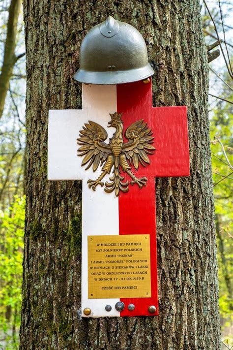 Forest Memorial of World War II Polish Soldiers Fallen during September 1939 Battles Defending ...