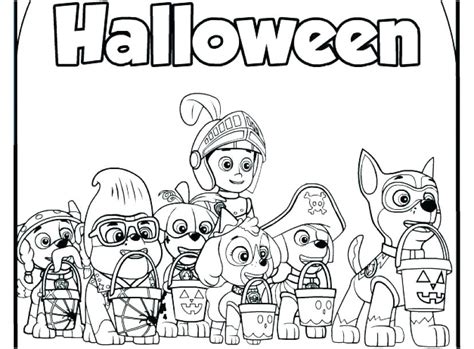 Paw Patrol Halloween Coloring Pages - Best Coloring Pages For Kids