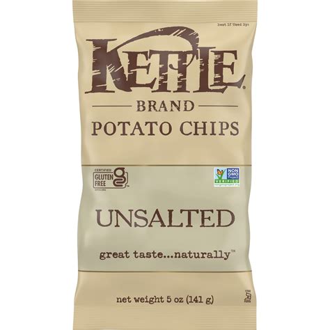 Kettle Brand Cooked Potato Chips, Unsalted Kettle Chips, 5 oz - Walmart.com