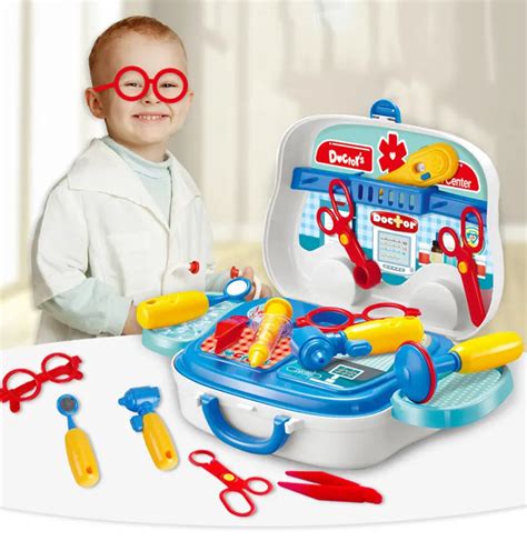 Kids Children Role Play Toys Set Simulation Kitchenware Suitcase Make ...