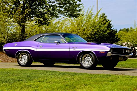 1970 Dodge Challenger R/T - Factory 440 Six Pack with Hurst 4 Speed Pistol Grip - In Plum Crazy ...