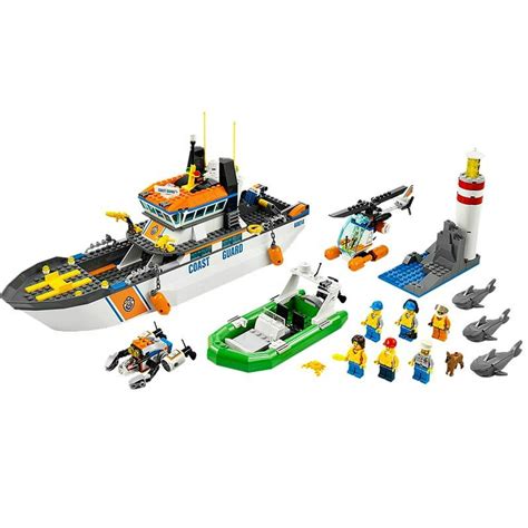 LEGO® CITY® Coast Guard Patrol with Helicopter and Minifigures | 60014 - Walmart.com - Walmart.com