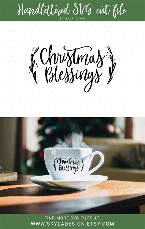 Christmas Blessings SVG, Christmas SVG File, Svg Cutfiles, Silhouette & Cameo - Etsy