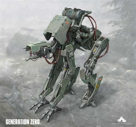 ArtStation - Generation Zero - Runner, Ville Ericsson | Robot concept ...