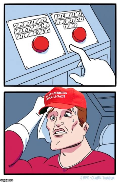 Two Button Maga Hat Memes - Imgflip