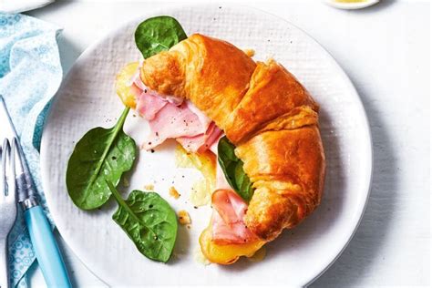 Ham and cheese croissant recipe