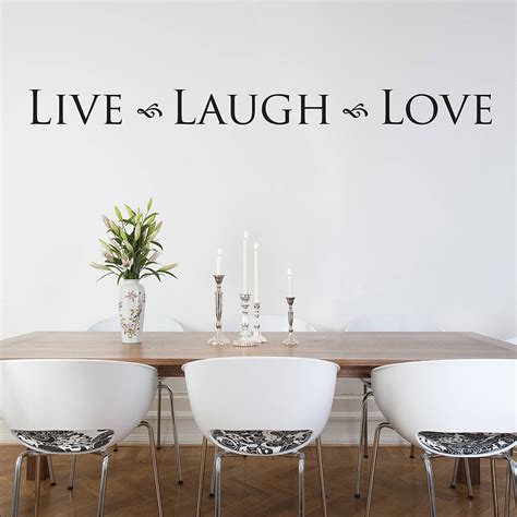 'Live Laugh Love' Wall Sticker Quote By Nutmeg Wall Stickers