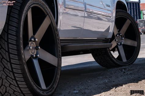 Chevrolet Tahoe Dub Baller - S116 Wheels Black & Machined with Dark Tint