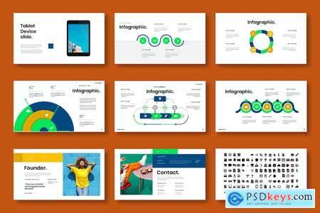 Blue – Business PowerPoint Template » Free Download Photoshop Vector Stock image Via Torrent ...